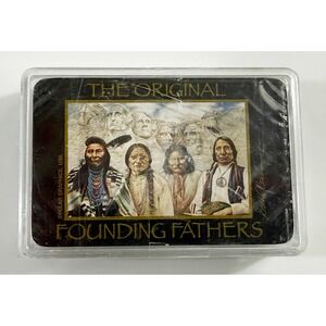 Polar Graphics Playing Cards Black Original Founding Fathers Sealed